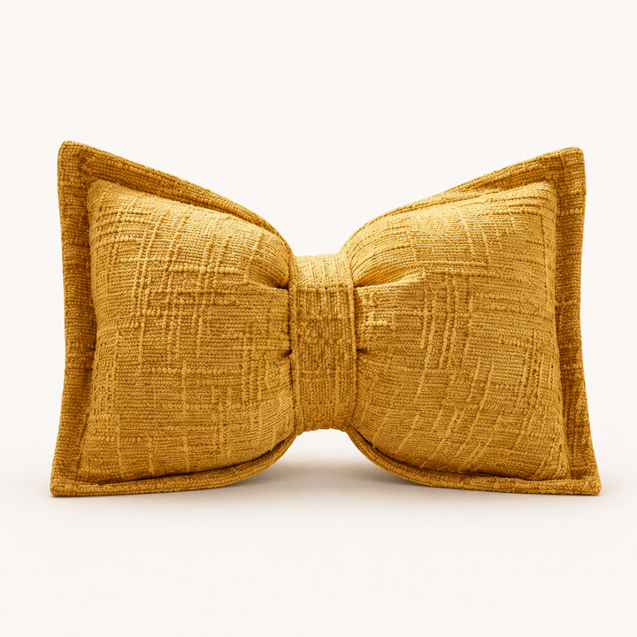 Bowsoft – Chenille Look Bow-Shaped Throw Pillow