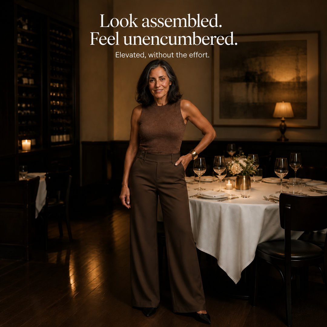 Nolamere – Wide-Leg High-Waisted Dress Trousers