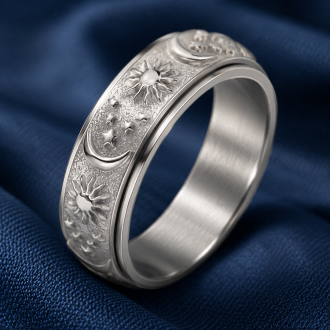 Tethro – The Spinner Ring That Calms Your Hands, Not Just Your Look (2Pcs)