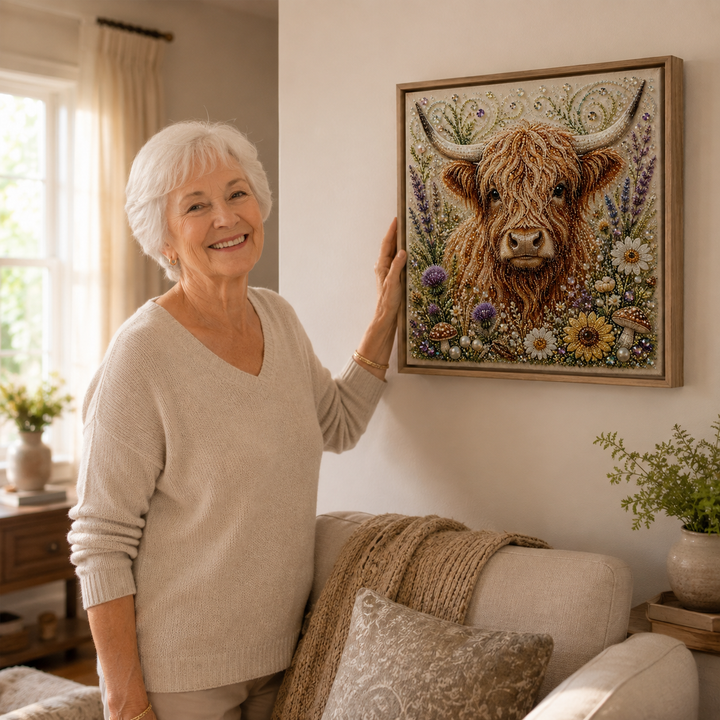 Hoofield – Highland Cow Pearl Art Kit