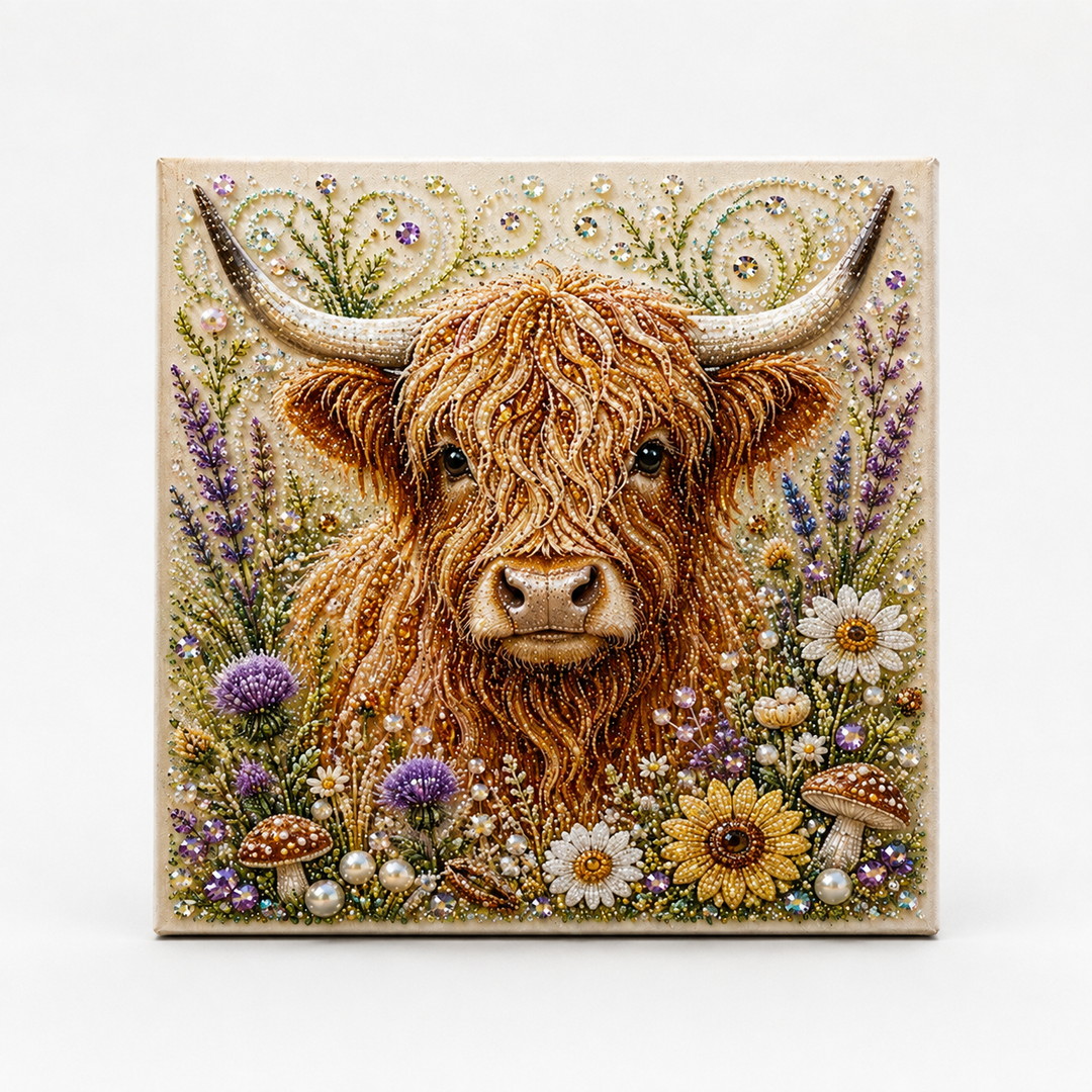 Hoofield – Highland Cow Pearl Art Kit