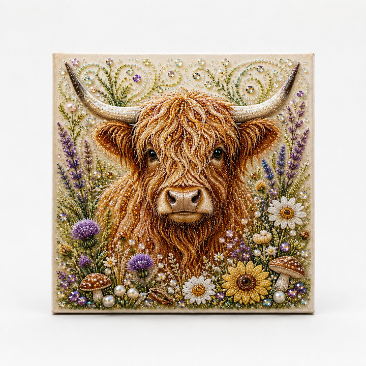 Hoofield – Highland Cow Pearl Art Kit