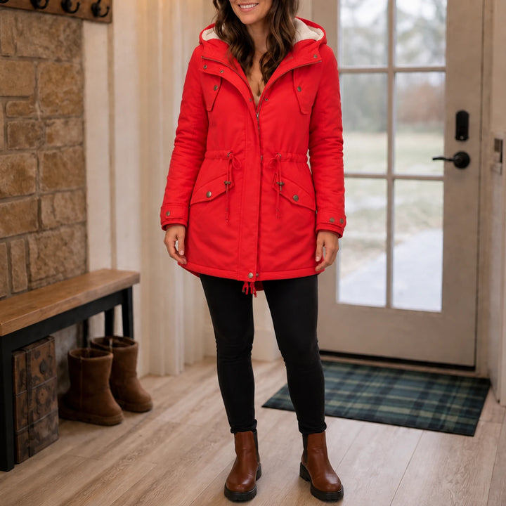 Warmelle – Hooded Fleece-Lined Padded Winter Coat