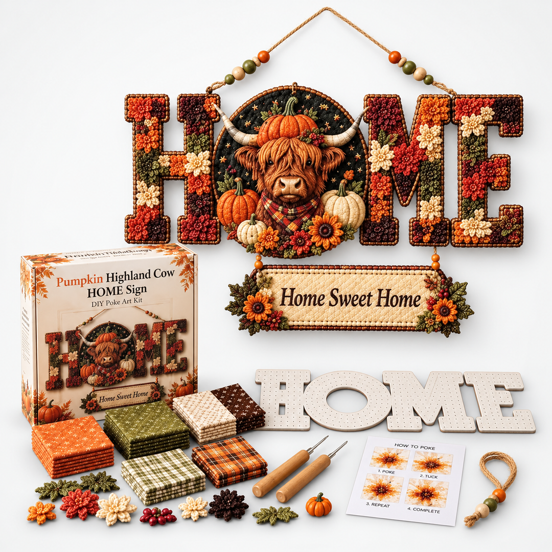 Pokeleigh – Poke-Art Fabric HOME Sign Kit