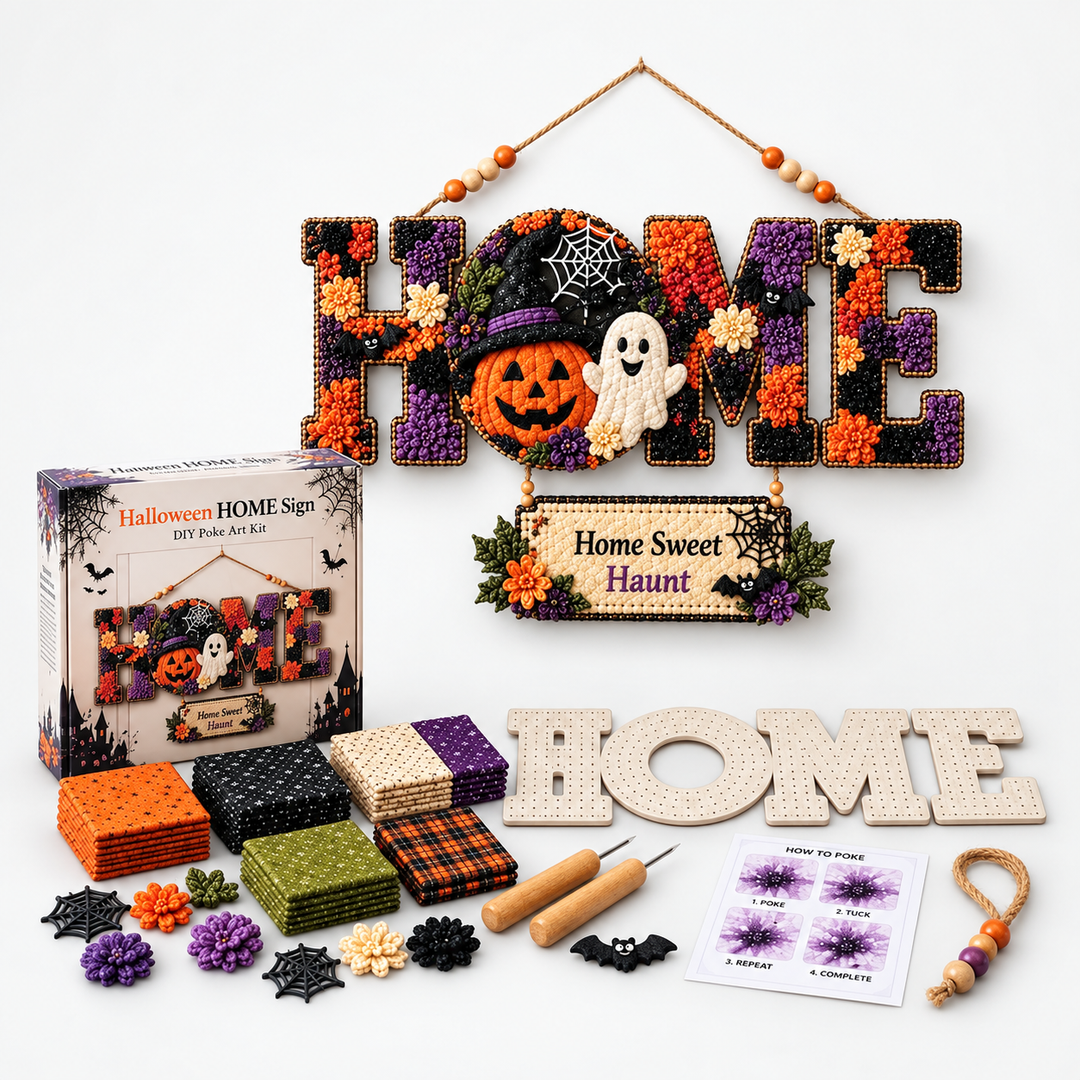 Pokeleigh – Poke-Art Fabric HOME Sign Kit