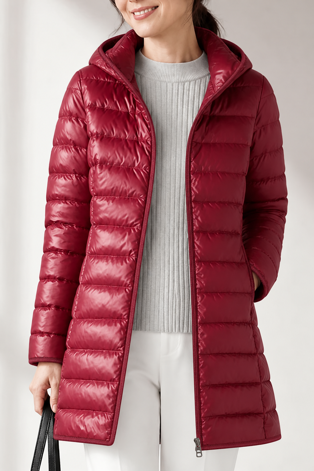 Featherlyte – Detachable-Hood Packable Ultralight Puffer Jacket