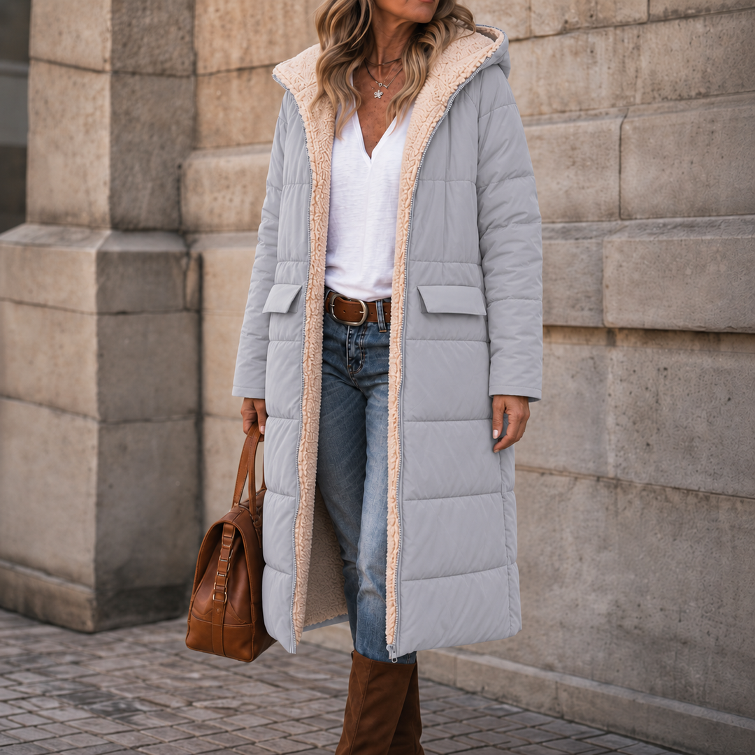 Reversa – Reversible Hooded Long Winter Coat