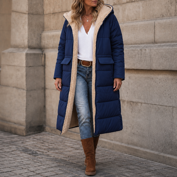 Reversa – Reversible Hooded Long Winter Coat