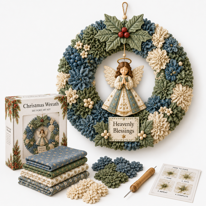 Foldera – No-Sew Poke Fabric Wreath Kit