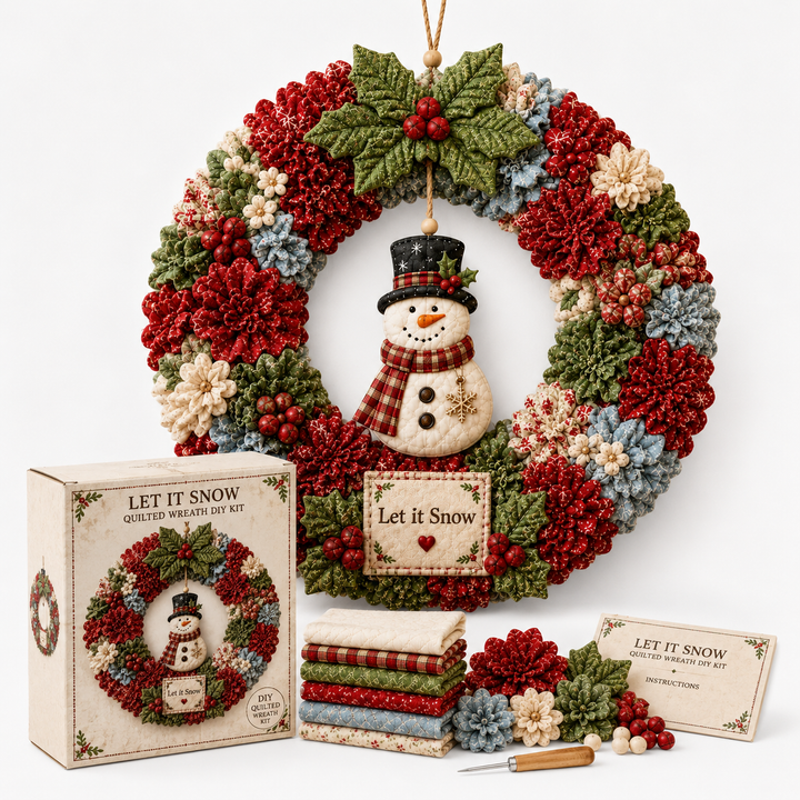 Foldera – No-Sew Poke Fabric Wreath Kit