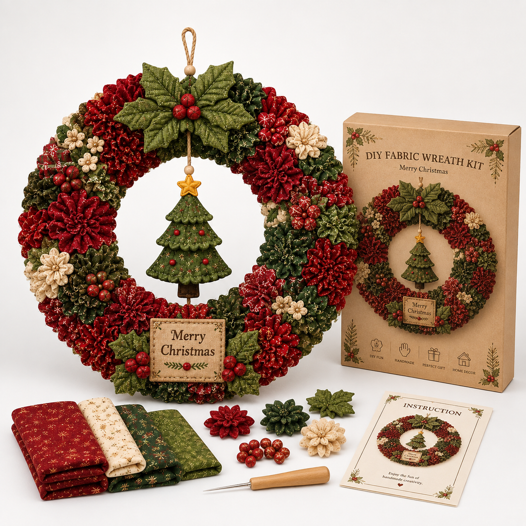 Foldera – No-Sew Poke Fabric Wreath Kit