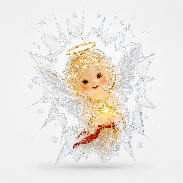 Frostcrack – 3D Cracked-Glass Christmas Window Cling