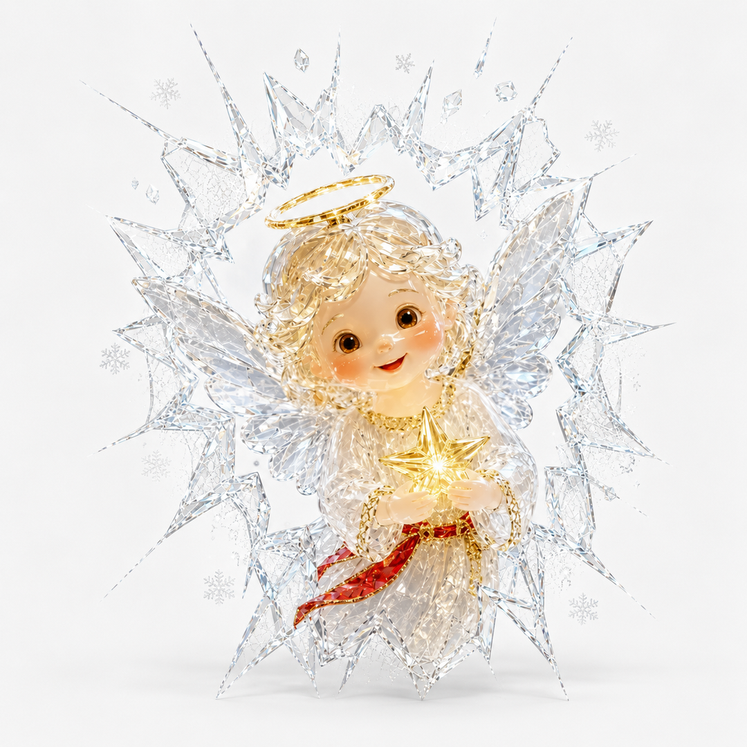 Frostcrack – 3D Cracked-Glass Christmas Window Cling