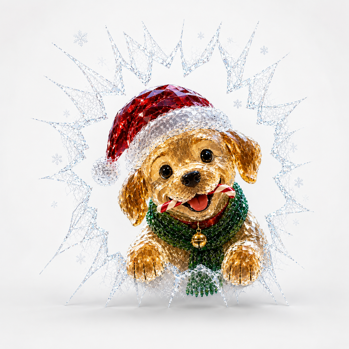 Frostcrack – 3D Cracked-Glass Christmas Window Cling