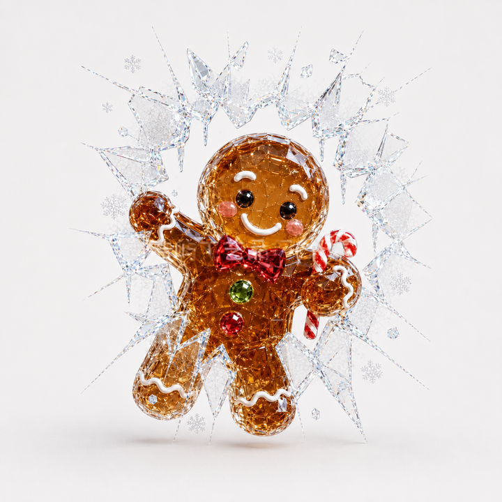Frostcrack – 3D Cracked-Glass Christmas Window Cling