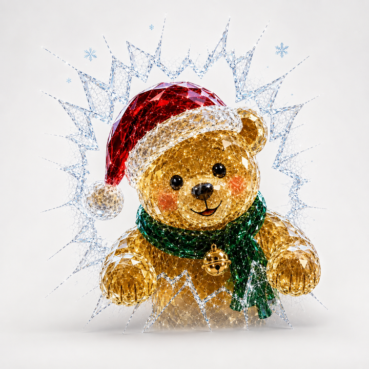 Frostcrack – 3D Cracked-Glass Christmas Window Cling