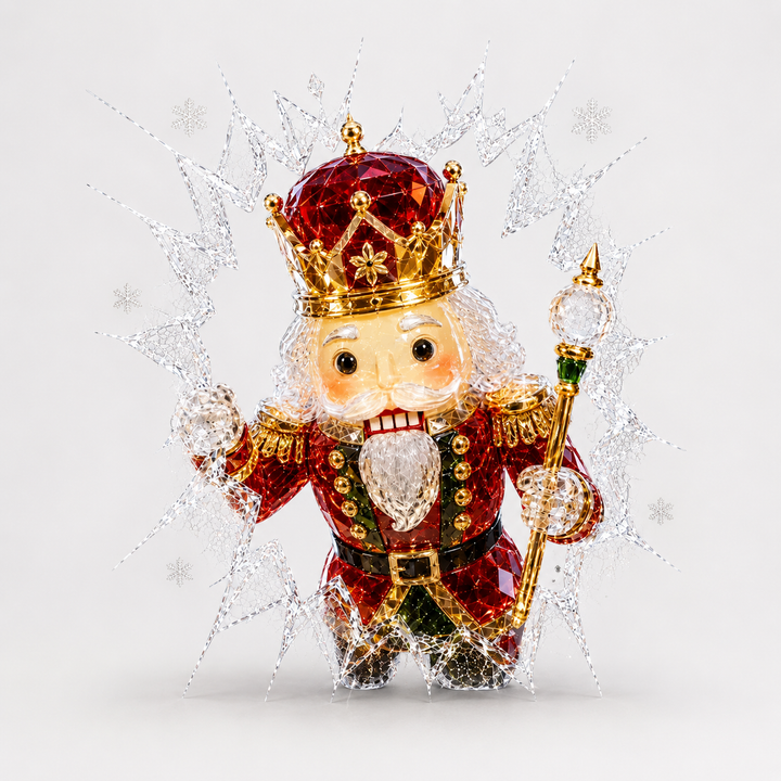 Frostcrack – 3D Cracked-Glass Christmas Window Cling