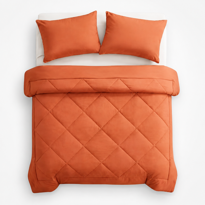 Wearbella – Diamond Quilted Charcoal Comforter Set