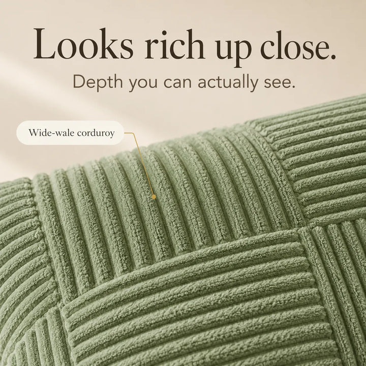 Corvella – Corduroy Cushion Cover That Matches The Photo