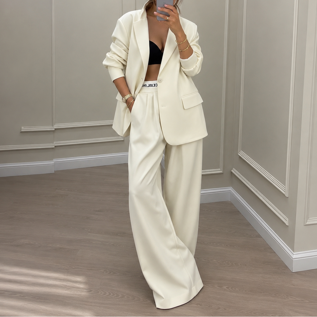 Settlein – Wide-Leg Trouser And Blazer Set