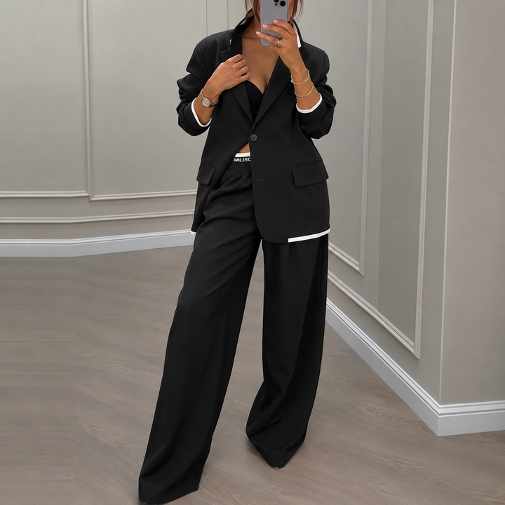 Settlein – Wide-Leg Trouser And Blazer Set