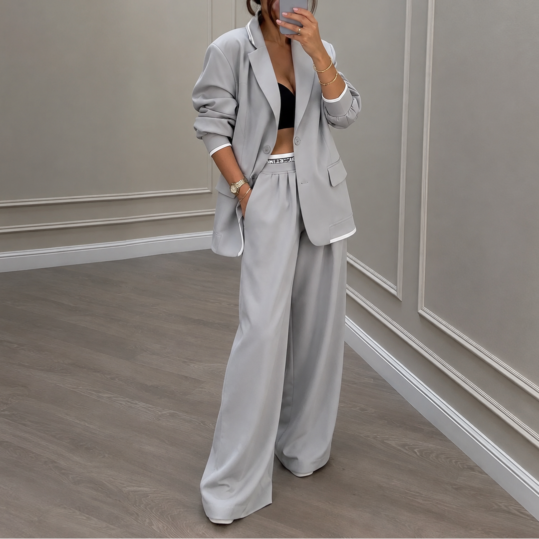 Settlein – Wide-Leg Trouser And Blazer Set
