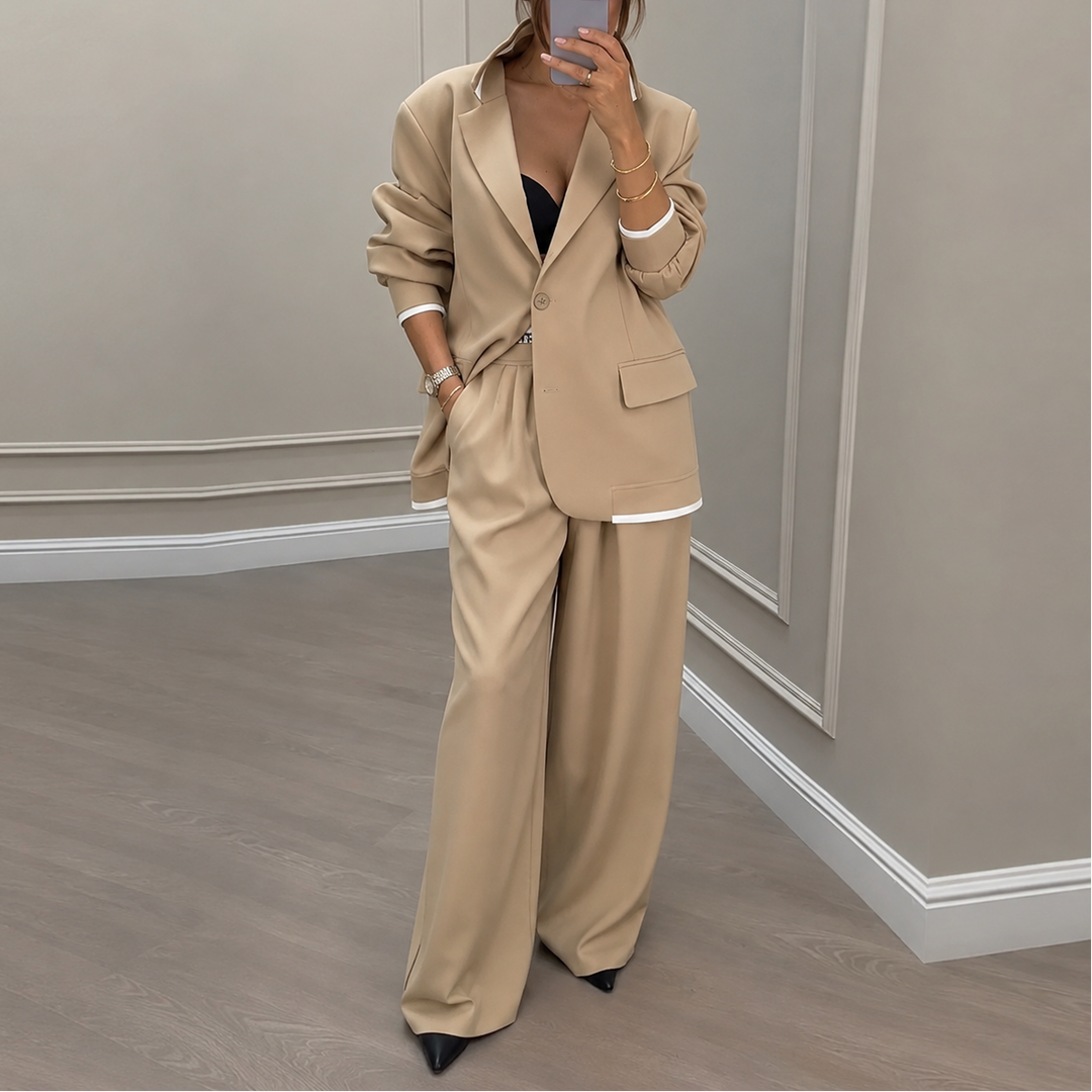 Settlein – Wide-Leg Trouser And Blazer Set