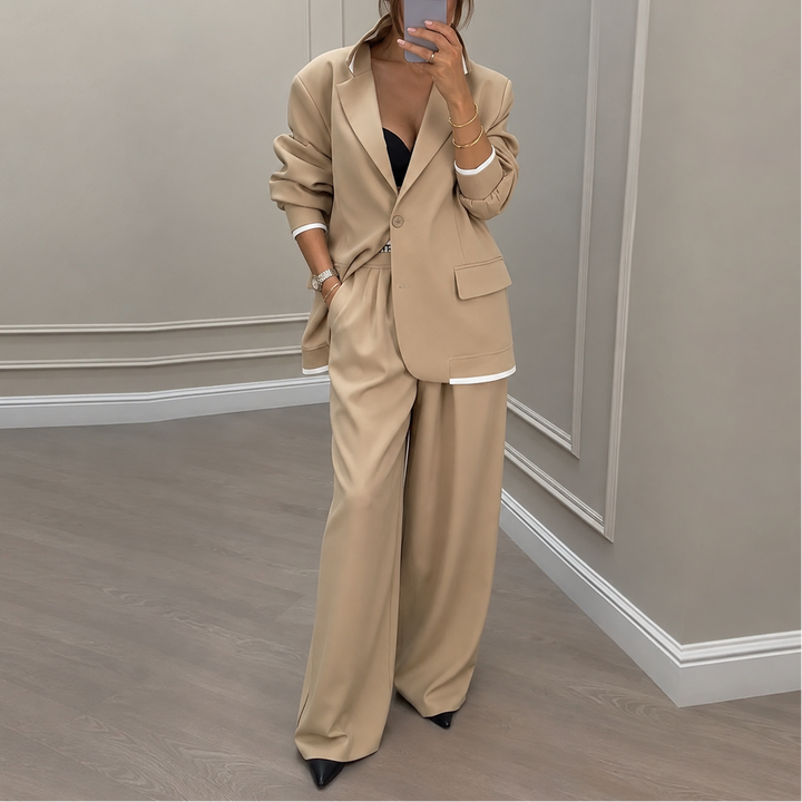 Settlein – Wide-Leg Trouser And Blazer Set