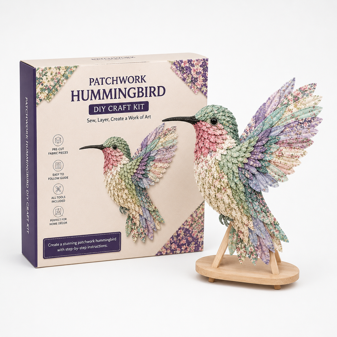 Wingmend – 3D Fabric Patchwork Hummingbird Craft Kit