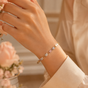 Trioro – Tri-Tone Metal Link Chain Bracelet