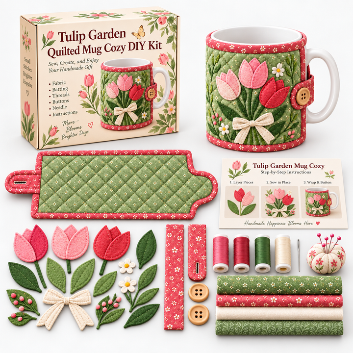 Wrenfield – Hummingbird Appliqué Mug Cozy Sewing Kit