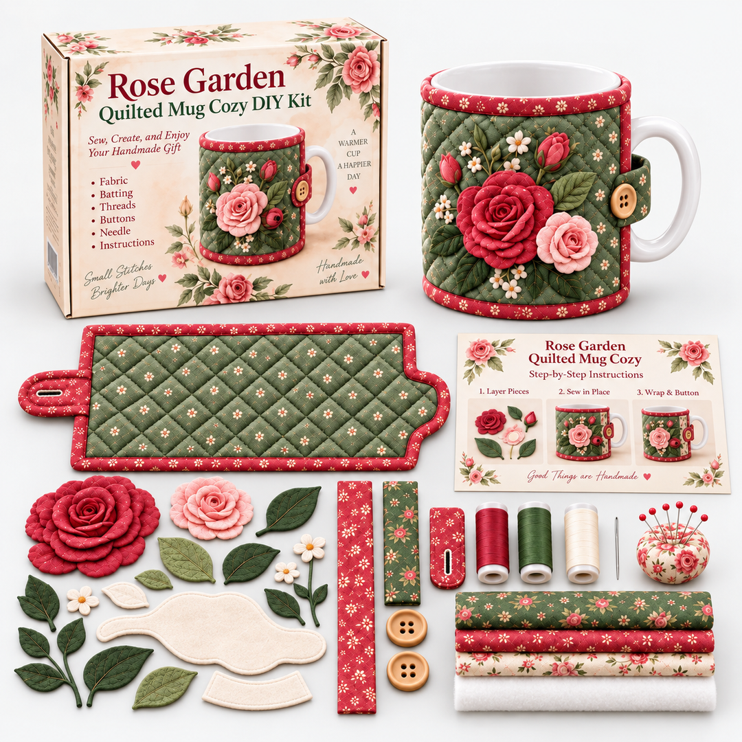 Wrenfield – Hummingbird Appliqué Mug Cozy Sewing Kit