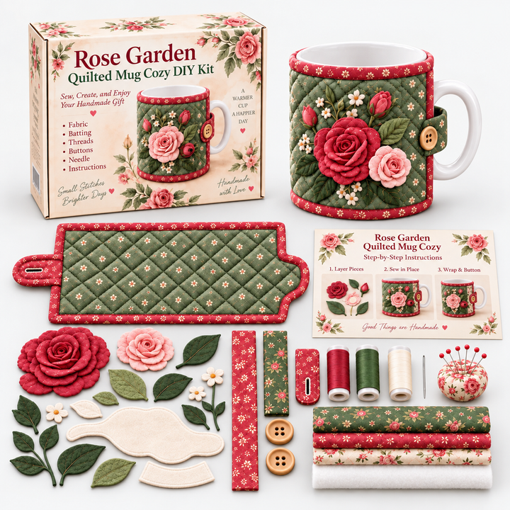 Wrenfield – Hummingbird Appliqué Mug Cozy Sewing Kit