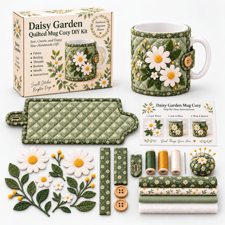Wrenfield – Hummingbird Appliqué Mug Cozy Sewing Kit