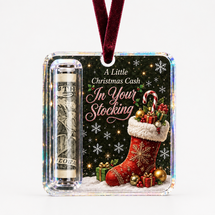 Giftwell – Clear Cash Reveal Christmas Ornament
