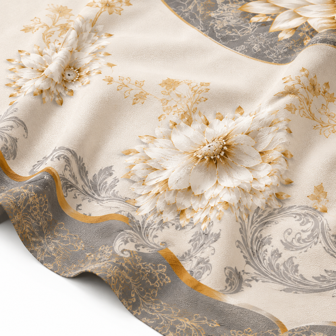 Florenza – Embossed Floral Waterproof Tablecloth for Round & Rectangular Tables