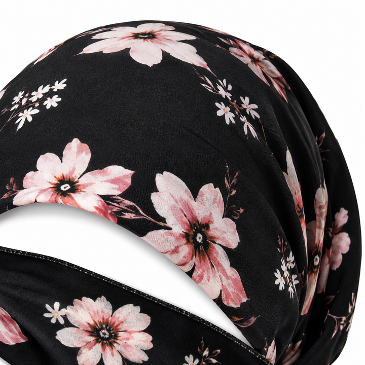 Florenza – Pre-Tied Floral Head Scarf Turban, Soft Elastic, 6 Prints