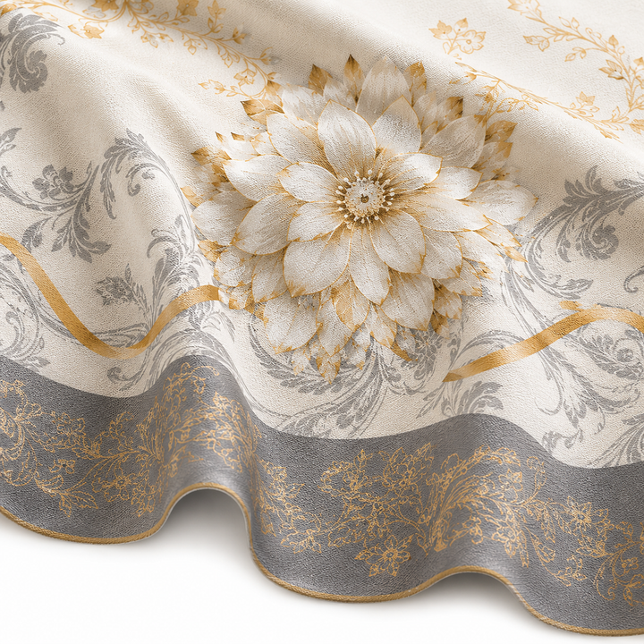 Florenza – Embossed Floral Waterproof Tablecloth for Round & Rectangular Tables