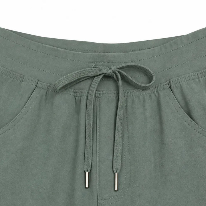 Brevelle – Quick-Dry Cargo Shorts for Women with 6 Pockets and Drawstring Waist