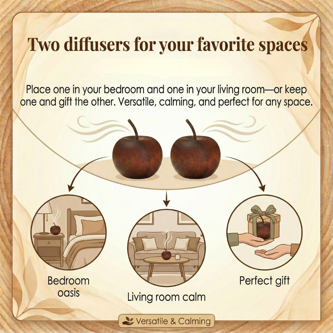 Aromelle™ – Natural Wood Essential Oils Diffuser