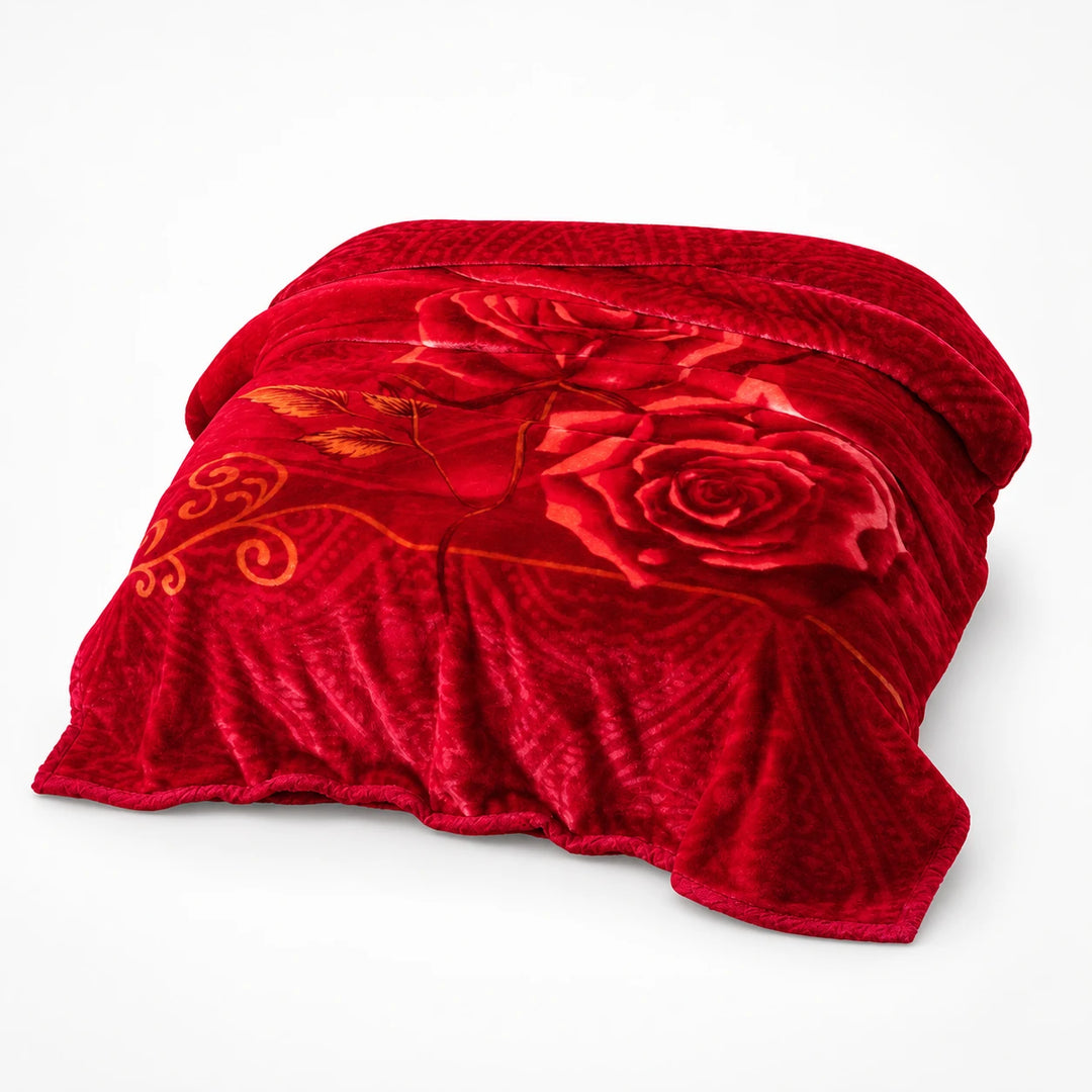 Hearthloom – Plush Double-Layer Raschel Throw Blanket