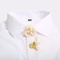 Petaline - Delicate Pearl Flower Shirt Brooch