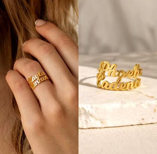 Aurelya™ – Customized Name Ring (50% Off)