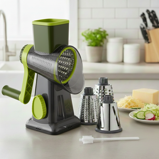 Gratéra™ – Rotary All in One Grater with Suction Base