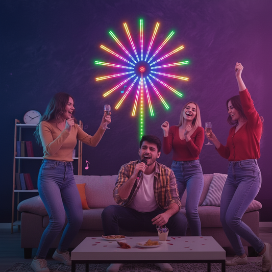 LumiSync™ – Music Sync Firework Effect LED Light (50% Off)
