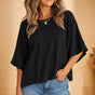 Wearloom – Flowy Flare Sleeve Tee with Splicing Detail