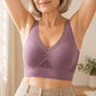 Aluvelle – Wireless Lift Bra with Breathable Mesh & Lace V-Neck