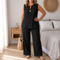 Linovea – Minimalist Sleeveless Top & Wide-Leg Trouser Set for Women