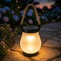 Lumvera – Nordic Solar Lantern with Flame Effect and Rope Handle
