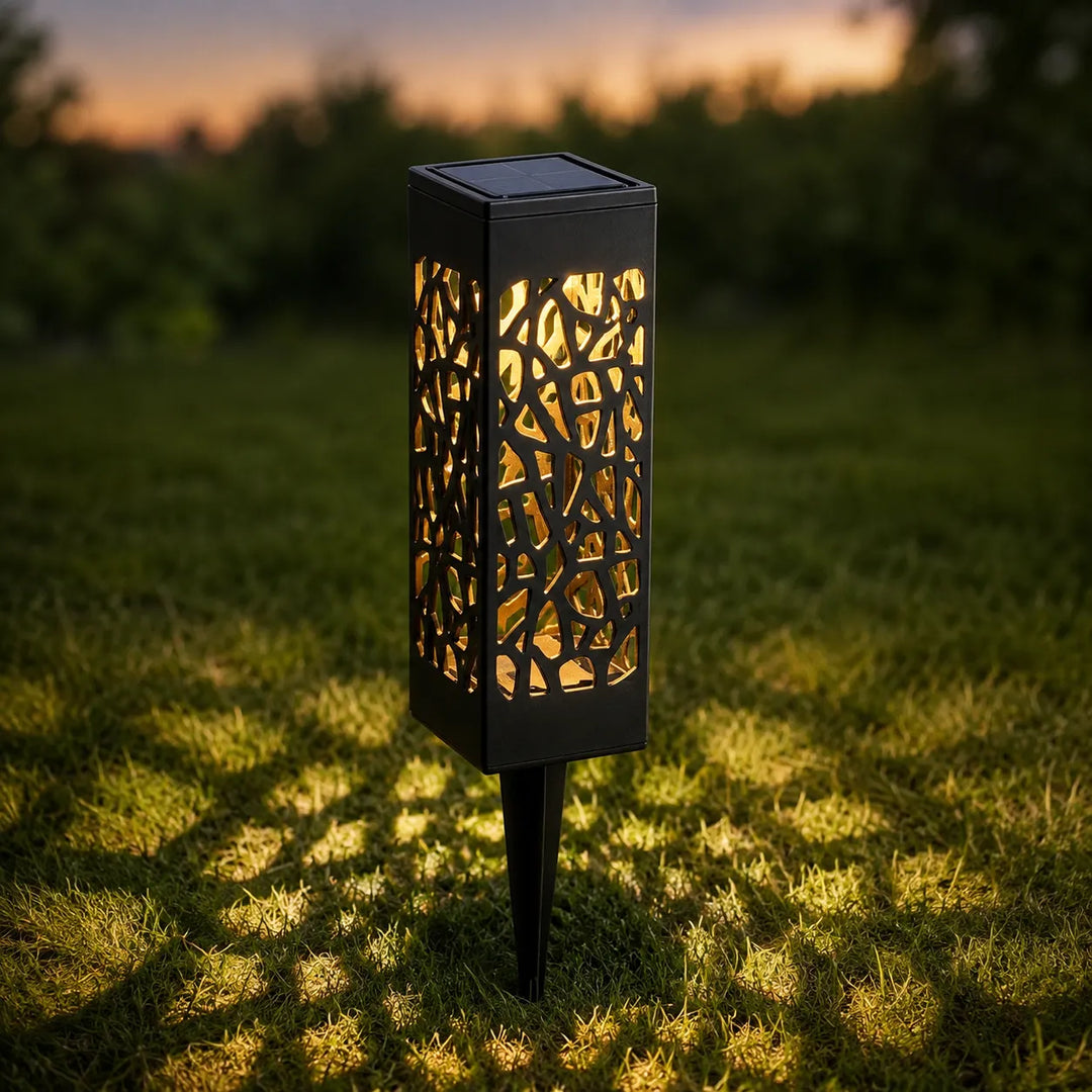 Glenmore – Solar Pathway Stake Lights with Mosaic Shadow Pattern